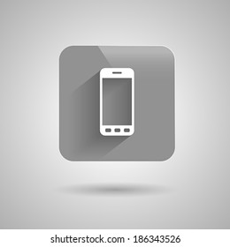 Phone Icon Symbol Flat Design. Vector illustration