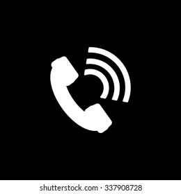 The phone icon. Phone symbol. Flat Vector illustration