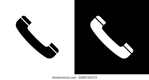 Phone icon symbol. simple flat symbol on blank background.