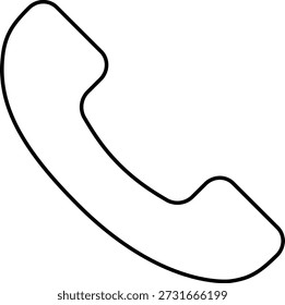 Symbolvektor für das Telefonsymbol. EPS10.