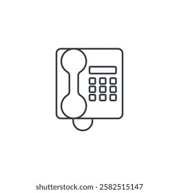 Phone icon symbol vector illustration isolated on white background