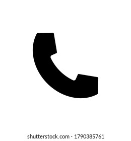 Phone icon symbol vector isolated on white background