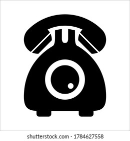 phone icon symbol vector on white background.