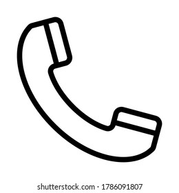 Telefonsymbol, Vektorgrafik auf weißem Hintergrund