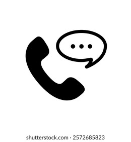 Phone icon. Talking symbol. Contact icon. Communication symbol