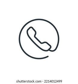 phone icon, Telephone call sign, Vector illustration