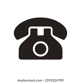 Phone icon, Telephone call symbol, Contact sign, Cell phone isolated on transparent background, icon for app or website, vector illustration