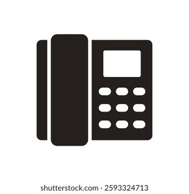 Phone icon, Telephone call symbol, Contact sign, Cell phone isolated on transparent background, icon for app or website, vector illustration