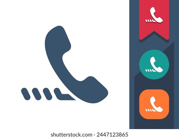 Phone Icon. Telephone, Handset, Phone Call, Phone Cord. Professional, pixel perfect vector icon.