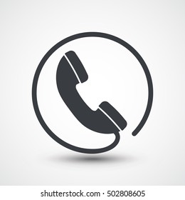 Phone icon. Telephone isolated vector design symbol