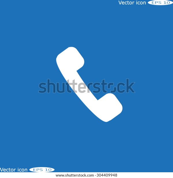 Phone Icon Telephone Sign Stock Vector (Royalty Free) 304409948 ...