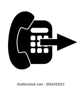 Icono del teléfono Símbolo del icono del teléfono para la aplicación y el mensajero