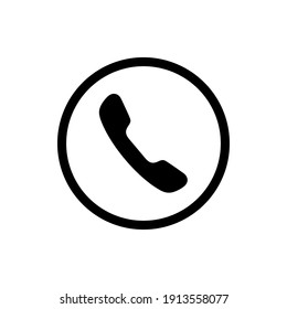 Phone icon, Telephone symbol, Communication icon vector illustration.