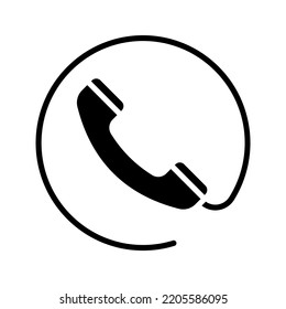 Phone icon. Telephone icon symbol isolated. call sign. vector illustration