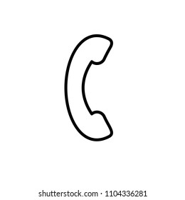 Phone icon. Telephone symbol. Vector illustration. Outline Icon Linear Style