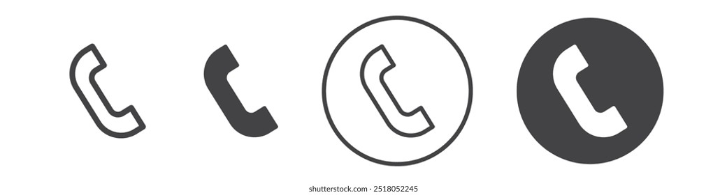 Phone icon thin line illustration