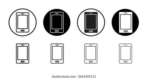 Phone icon Thin line illustration set vector