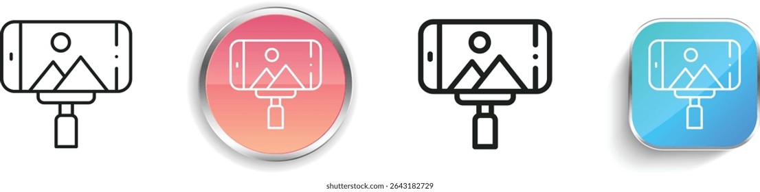 phone icon. Thin Linear, Regular and Button Style Design Isolated On White Background