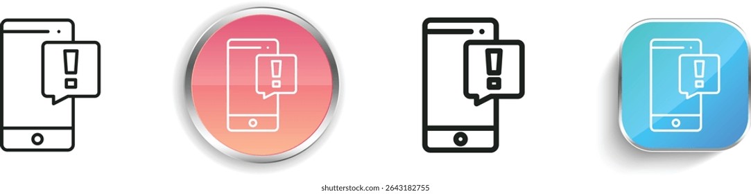 phone icon. Thin Linear, Regular and Button Style Design Isolated On White Background