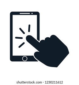 Phone icon ,touchscreen icon vector logo template