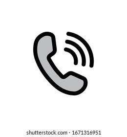 Icono De Teléfono En El Vector De Diseño A La Última Hora Eps 10