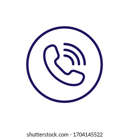 Phone icon trendy flat design