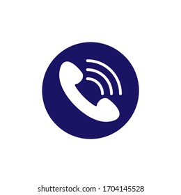 Phone icon trendy flat design
