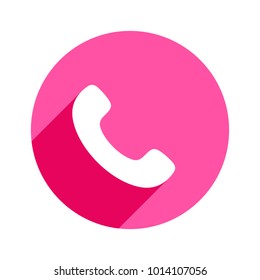 Phone icon in trendy flat style isolated. Handset icon. Telephone symbol for your design, logo, UI. Vector illustration, EPS10.