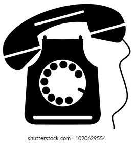 Phone icon in trendy flat style isolated.