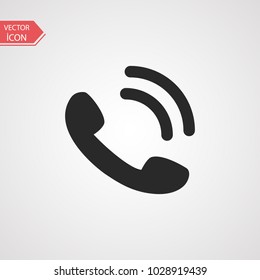 Phone icon in trendy flat style isolated on white background.