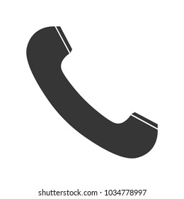 Phone icon in trendy flat style isolated on white background. Telephone symbol for your design, logo, UI. Vector illustration, EPS10. 