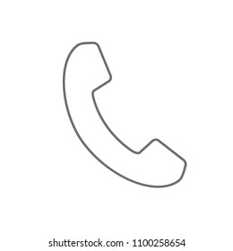 Phone icon in trendy flat style isolated. Handset icon with waves. Telephone symbol for your design, logo, UI. Vector illustration, EPS10.