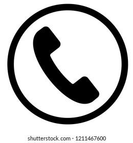 Phone icon in trendy flat style isolated on white background.