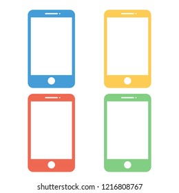 Phone icon in trendy flat style isolated on white background.
