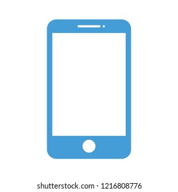 Phone icon in trendy flat style isolated on white background.