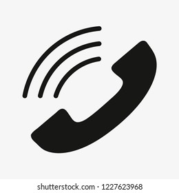 Phone icon in trendy flat style isolated on white background.