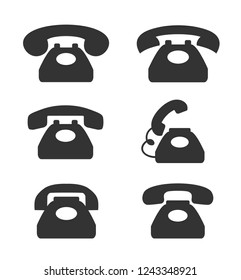 Phone icon in trendy flat style isolated on white background. Telephone symbol