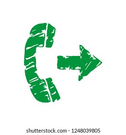 Phone icon in trendy flat style isolated on white background. Telephone symbol. Vector illustration.