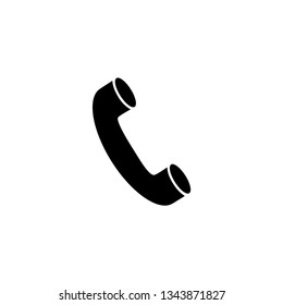 Phone icon in trendy flat style isolated on white background. Telephone symbol for your design. Call icon