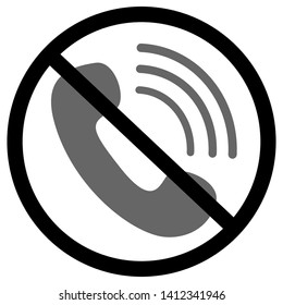 Phone icon in trendy flat style isolated on white background. Telephone symbol. Vector illustration.