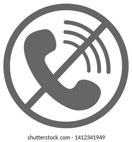 Phone icon in trendy flat style isolated on white background. Telephone symbol. Vector illustration.