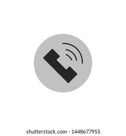 Phone icon in trendy flat style isolated on grey background. Vector illustration, EPS10. - Vector