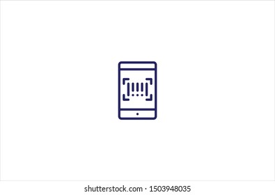 Phone icon in trendy flat style isolated on white background vector illustration