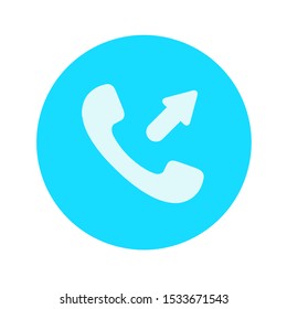 Phone icon in trendy flat style isolated. Vector illustration. 