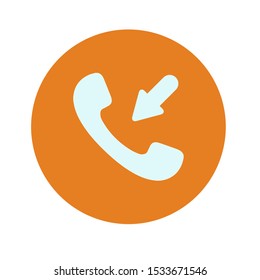 Phone icon in trendy flat style isolated. Vector illustration. 