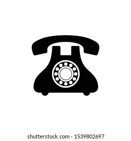 Phone icon in trendy flat style isolated on white background. Telephone symbol. Vector illustration.