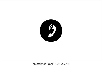 Phone icon in trendy flat style isolated on white background Telephone symbol logo