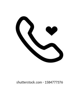 Phone icon in trendy flat style isolated on white background.