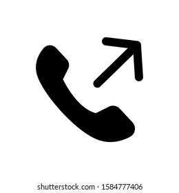 Phone icon in trendy flat style isolated on white background.