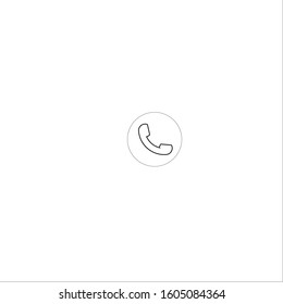 Phone icon in a trendy flat style that is isolated with a white background. Telephone symbol. Vector illustration